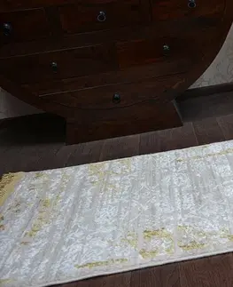 Koberce a koberečky Dywany Lusczow Kusový koberec MANYAS Xia hnědo-krémový, velikost 80x300