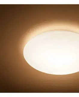 LED stropní svítidla LED Stropní svítidlo Philips Suede 31803/31/EO bílé 2700K 50cm