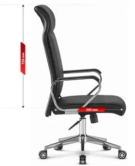 Kancelářské křesla Otočná kancelářská židle HC-1024 BLACK