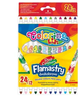 Hračky PATIO - Colorino fixy  Duo 12ks / 24 barev