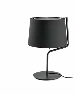 Designové stolní lampy FARO BERNI černá stolní lampa