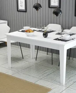 Kuchyňské a jídelní stoly Jídelní stůl MILAN bílý