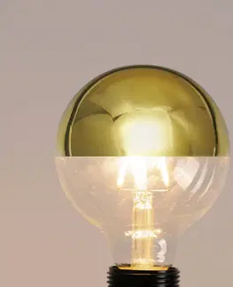 Stmívatelné LED žárovky Lucande Zrcadlová LED žárovka E27 3,8 W G95, 2700K zlatá