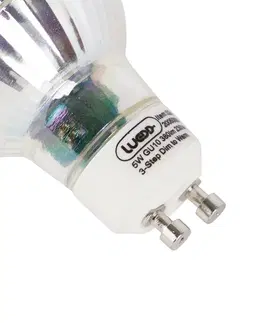 Zarovky GU10 3stupňová stmívatelná až teplá LED lampa 5w 380 lm 2000-2700K