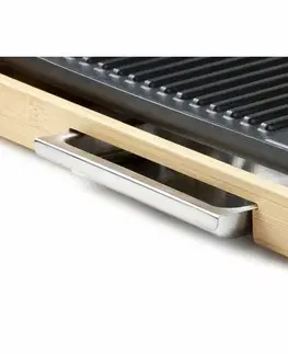 Domácí a osobní spotřebiče DOMO DO8311TP elektrický stolní gril - bambusový