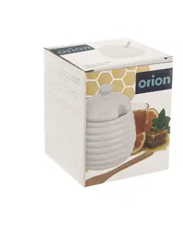 Příslušenství pro přípravu čaje a kávy Orion Dóza porc. na med+lž. WHITE vroubky 
