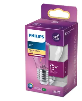 LED žárovky Philips Philips LED Classic kapka E27 P45 1,4W čirá