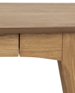 Psací stoly Dkton Designový psací stůl Narnia 105 cm olejovaný dub