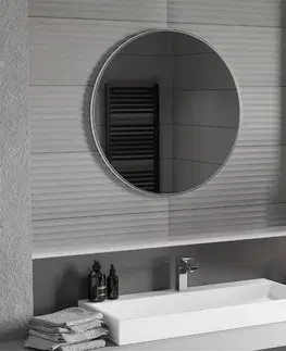 Koupelnová zrcadla MEXEN Loft zrcadlo 80 cm, nerezový rám 9850-080-080-000-10