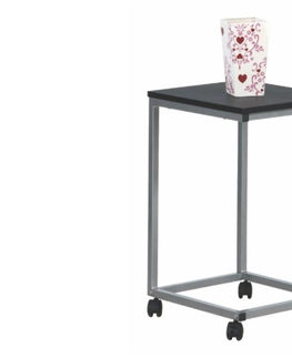 Konferenční stolky CHINENSIS odkládací stolek, černá/stříbrná