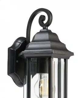 Rustikální venkovní nástěnná svítidla Light Impressions Deko-Light nástěnné přisazené svítidlo Saiph 220-240V AC/50-60Hz E27 1x max. 60,00 W 170 černá 341244