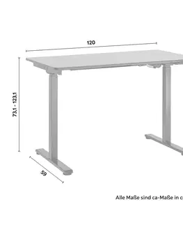 Psací stoly Výškově Nastavitelný Psací Stůl Romina 120x59 Cm
