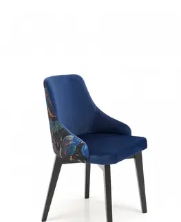 Židle HALMAR Židle ENDO 57 cm modrá/vícebarevná