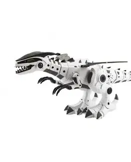 Dřevěné hračky Teddies Dinosaurus chodící se zvukem a světlem, 40 cm, na baterie, 34 x 19 x 17 cm