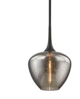 Industriální závěsná svítidla HUDSON VALLEY závěsné svítidlo WEST END kov/sklo bronz/kouřová E27 1x13W F7055-CE