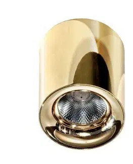 LED bodová svítidla LED Stropní bodové přisazené svítidlo AZzardo Mane gold AZ2846 10W 850lm 3000K IP20 8cm zlaté