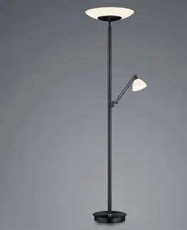 Osvětlení směrem nahoru HELL LED stojací lampa Findus, 2 zdroje, černá