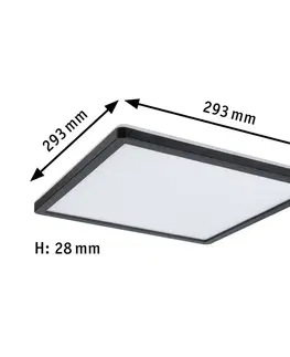 LED panely Paulmann Paulmann Atria Shine Panel on/off černý 840 29x29
