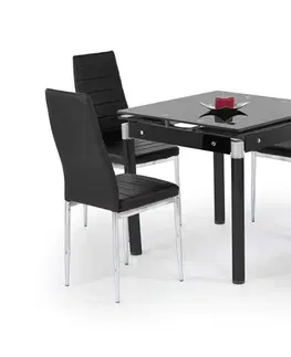 Jídelní stoly Rozkládací jídelní stůl KENT Halmar Černá