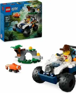 Hračky LEGO LEGO - City 60424 Čtyřkolka pro průzkum džungle – mise červené pandy