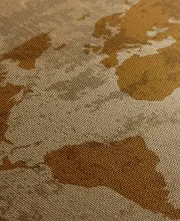 Obrazy mapy Obraz stará mapa světa s kompasem