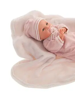 Hračky panenky ANTONIO JUAN - 14155 Bimbo - mrkací miminko se zvuky a měkkým látkovým tělem