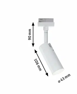 Svítidla Paulmann URail PAULMANN URail LED lištový spot 3-krokové-stmívatelné Tubo spot 4W 4000K stmívatelné 230V bílá 955.97