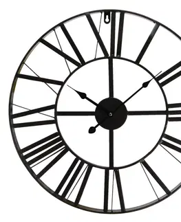 Hodiny Kovové hodiny s římskými číslicemi - Ø 50*4 cm Clayre & Eef 5KL0140XS