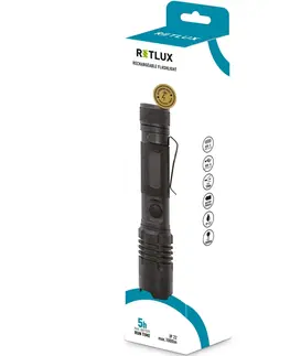 Svítilny Retlux RPL 404 Outdoor ruční nabíjecí LED svitilna, dosvit 500 m, výdrž 15 h