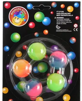 Hračky LAMPS - Skákací míčky neon 5ks