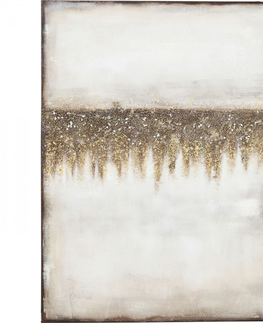 Obrazy olejomalby KARE Design Olejomalba Abstract Fields 120×90 cm