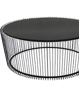 Konferenční stolky KARE Design Konferenční stolek Wire Uno 60×90 cm - černý