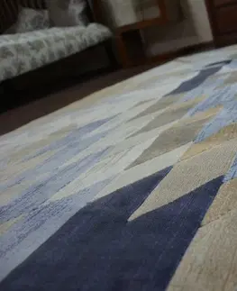 Koberce a koberečky Dywany Lusczow Kusový koberec DROP JASMINE 758 světle modrý / kouřový, velikost 160x220