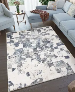 Moderní koberce Exkluzivní modro-béžový koberec Šířka: 120 cm | Délka: 170 cm