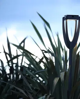 Solární světla Les Jardins LED solární světlo Tulip se zemním hrotem antracit
