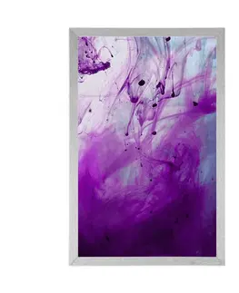 Abstraktní a vzorované Plakát kouzelná fialová abstrakce