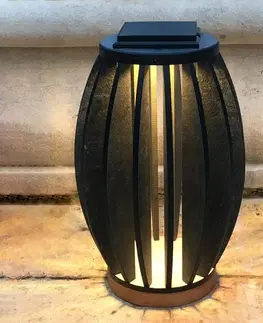 Solární lampy s pohybovým čidlem Les Jardins LED solární světlo Pastek, teakové dřevo, senzor