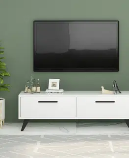 Televizní stolky Televizní stolek MELISA bílý