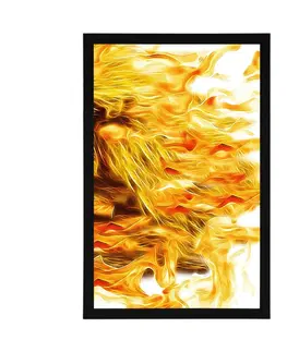 Abstraktní a vzorované Plakát abstraktní oheň