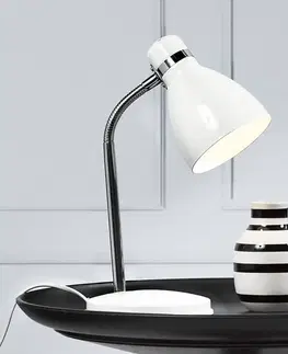 Stolní lampy kancelářské Nordlux Moderní stolní lampa CYCLONE bílá
