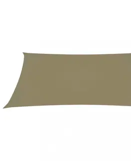 Stínící textilie Stínící plachta obdélníková 2x3,5 m oxfordská látka Dekorhome Béžová