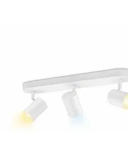 LED bodová svítidla Philips Stropní bodové svítidlo WiZ IMAGEO LED GU10 3x4,9W 3x345lm 2700-6500K IP20 CRI90 bílé, stmívatelné