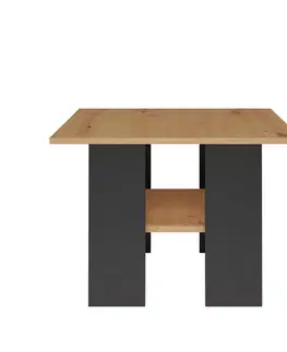 Konferenční stolky TP Living Konferenční stolek LAWA I dub artisan černý