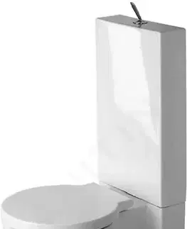 Záchody DURAVIT Starck 1 Stojící WC kombi mísa, WonderGliss, bílá 02330900641