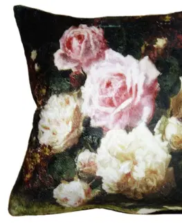 Dekorační polštáře Povlak na polštář s květinami Manon - 45*45 cm Clayre & Eef KT021.221