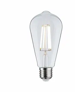 LED žárovky PAULMANN Eco-Line Filament 230V LED žárovka ST64 E27 4W 4000K čirá