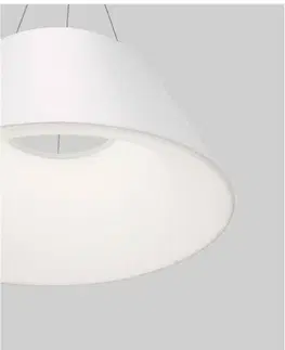 LED lustry a závěsná svítidla NOVA LUCE závěsné svítidlo VOLCANO kov a akrylový difuzor bílá LED 33W 230V 3000K IP20 9077882