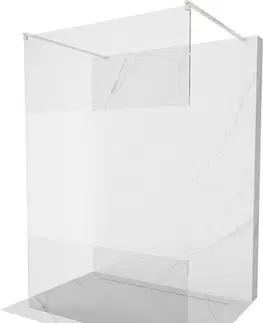 Sprchové zástěny MEXEN/S Kioto samostatně stojící sprchová zástěna 110 x 200, transparent/dekor 8 mm, nikl kartáčovaná 800-110-002-97-35