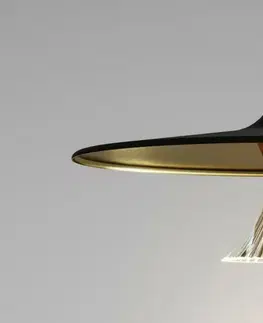 LED lustry a závěsná svítidla Artemide Ipno závěsné černá / zlatá 1846030A