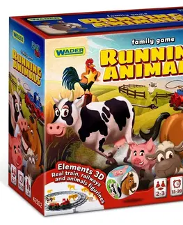 Hračky společenské hry WADER - Utíkající zvířátka - rodinná hra